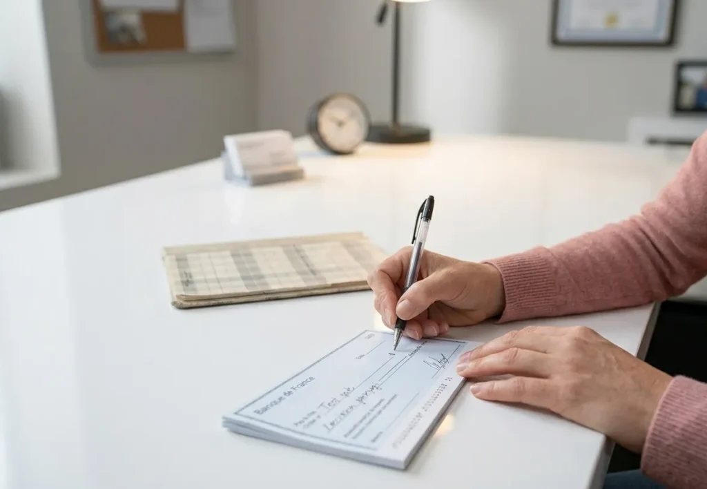 comment remplir un chèque